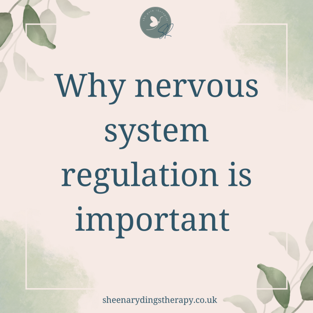 Why nervous system regulation is important